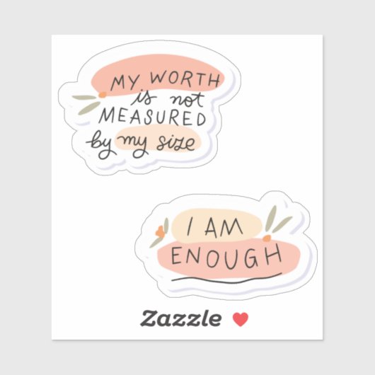 Body Positivity Quottes Sticker Pack 5 (Vel)
