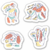Body Positivity Sticker Pack (Voorkant)