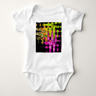 Body Poster d'art Abstrait Neon Glitch Imprimer
