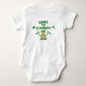 Body Pot de la Saint-Patrick 2026 personnalisé pour la  (Dos)