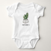 Body Pot Succulent Houseplant Custom Baby Bodysuit (Devant)