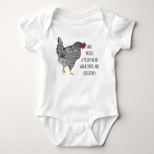 Body Poulet de roche barrée avec T-shirt texte amusant (Devant)