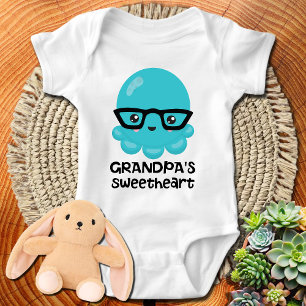 Body Poulpe Bleu Kawaii Chéri de Papy