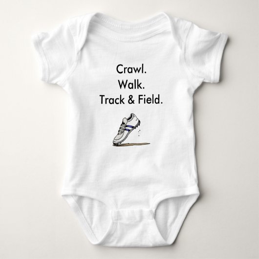 Body pour bébé athlétisme (Devant)