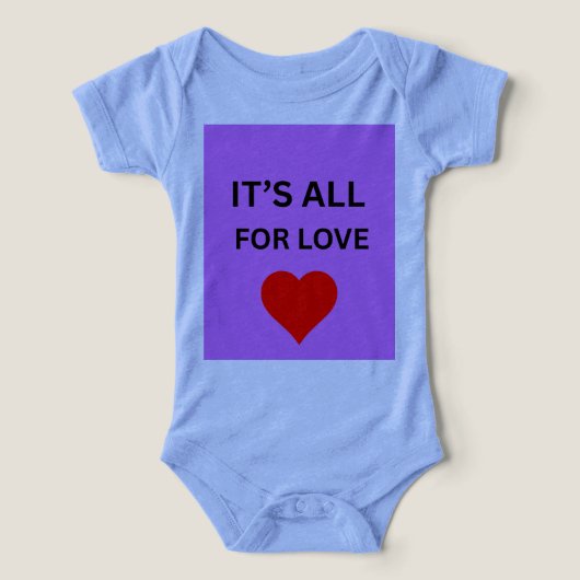 Body pour bébé 'C'est tout pour l'amour' (Design Recto)