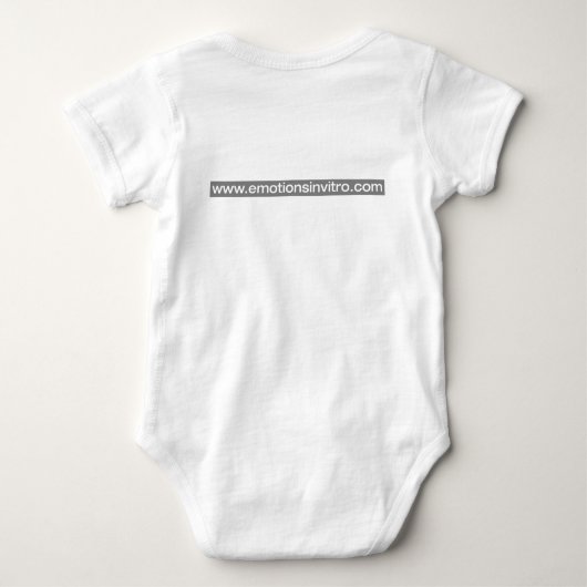 Body pour bébé. Embryon 12 cellules ICSI (Dos)