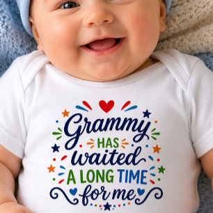 Body pour bébé Grammy a attendu longtemps