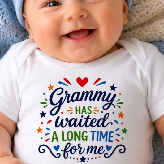 Body pour bébé Grammy a attendu longtemps