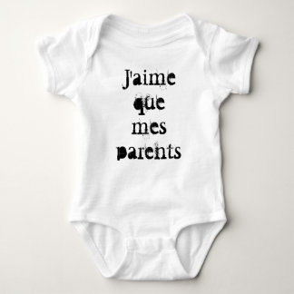 Body pour bébé "J'aime que mes parents" by REN