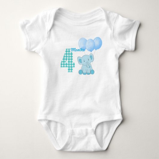 Body pour bébé quatre mois (Devant)