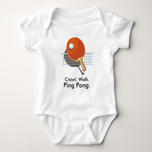 Body pour bébé Tennis de table Ping Pong (Devant)