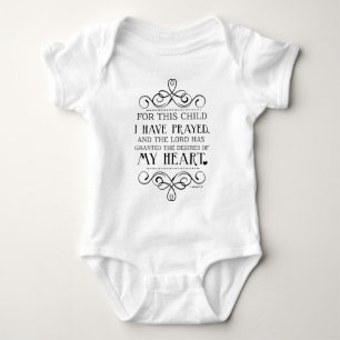 Body Pour cet enfant j'ai prié la citation d'écriture