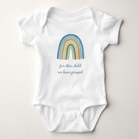 Body Pour Cet Enfant Nous Avons Prié Boho Rainbow Blue (Devant)