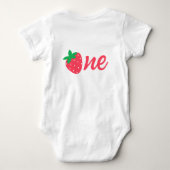 Body Premier 1er anniversaire de bébé à la fraise (Dos)