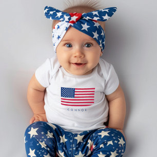 Body Premier 4 juillet Drapeau Américain Étoiles Et Ban