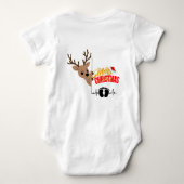 Body Premier bébé de Noël, mignon bébé Reindeer costume (Dos)
