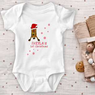 Body Premier cerf de Noël de bébé avec chapeau de Père