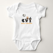 Body Premier Halloween de bébé Cute Spooky Pumpkin Crow (Devant)