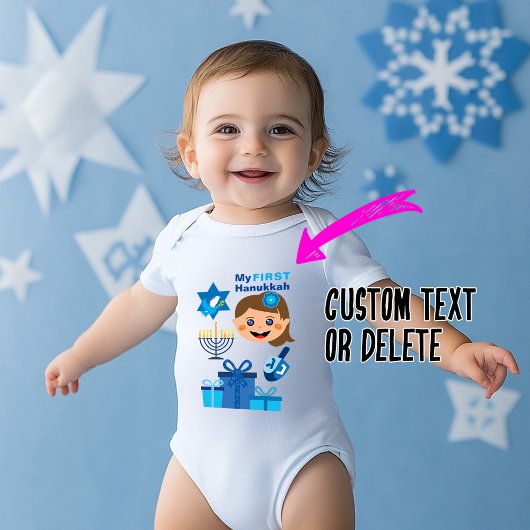 Body 👶🍩 Premier Hanukkah de bébé - avec bébé fille