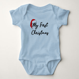 Body Première combinaison de Noël du bébé (bleue)