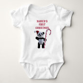 Body Première combinaison de Noël pour bébé en forme d' (Devant)