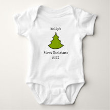 Première combinaison d'Onsie de Noël de bébé