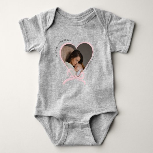 Body Première fête des mères photo personnalisée forme (Devant)