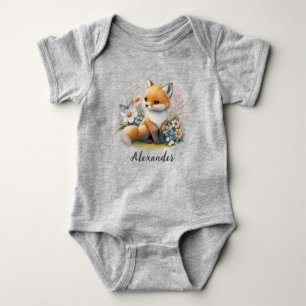 Body Première Forêt WILD ONE Personnalisée Fox Baby Bod