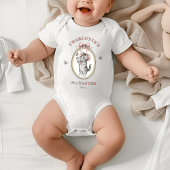 Body Première Pâques de bébé fille personnalisée