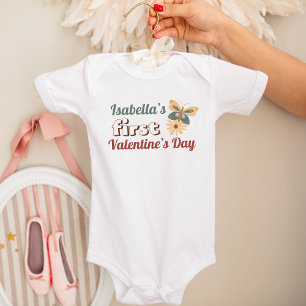 Body Première Saint-Valentin pour bébé personnalisé mig