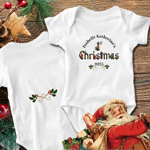 Body Premières Santas Vintages de Noël pour bébé