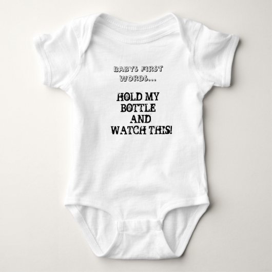 Body Premiers mots de Babys. (Devant)