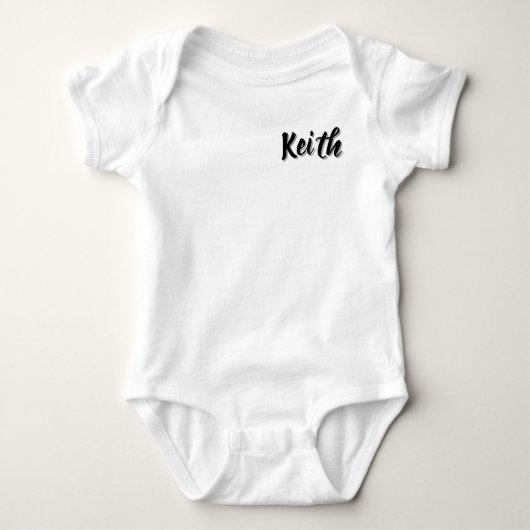 Body Prénom Keith Bébé, (Devant)