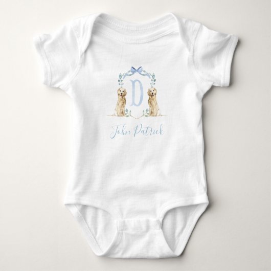 Body Preppy Southern Blue Chig Baby shower garçon bébé (Devant)