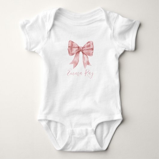 Body Preppy Southern Pink Bow Girl Baby shower (Devant)