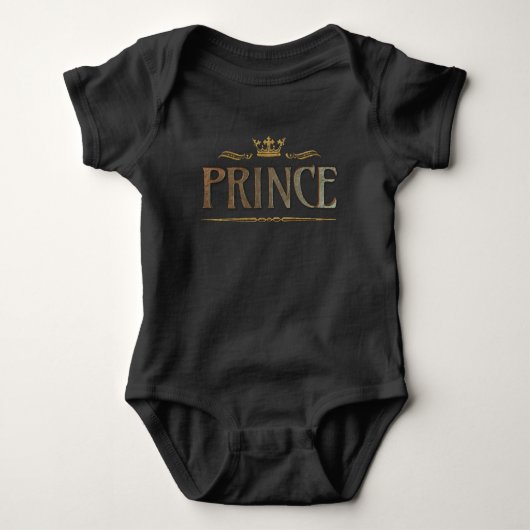 Body Prince Lettering - Couronne Royale Luxe Or Fils (Devant)