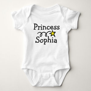 Body Princesse bébé rameper avec imprimé nom bébé