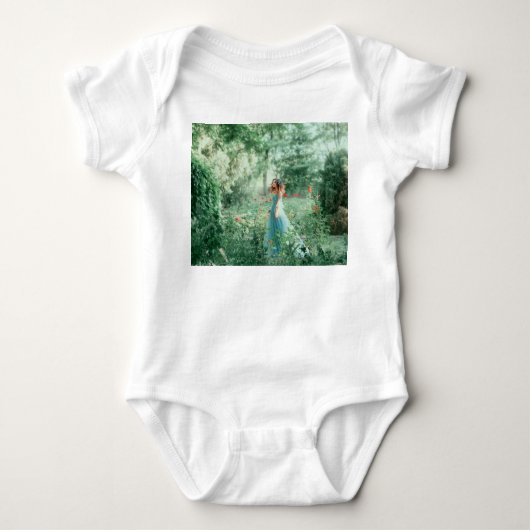 Body Princesse Brune: Forêt de Contes de Fées Aquarelle (Devant)