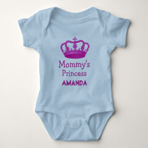 Body Princesse de maman avec couronne rose V24B12