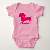 Body Princesse Rose Dachshund Doxified Baby One Piece (Devant)