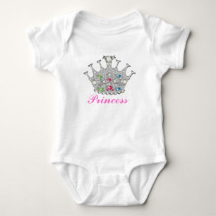 Body Princesse Tiara ou Crown Baby