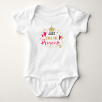 Princesse Typographie Fille Rose Bébé Glam Or