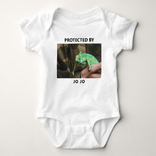 Body Protégé Par Chameleon Lizard Photo Funny Custom