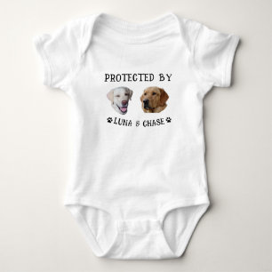 Body Protégé Par Chien Chien Personnalisé Chiens Nom Ph