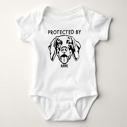 Body Protégé par Chien Costume personnalisé pour bébé e (Devant)