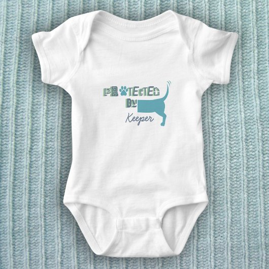 Body Protégé Par Nom De Chien Mignonne Bodysuit Bébé