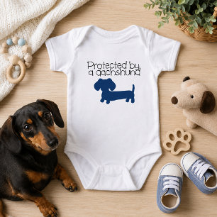 Body Protégé par un Dachshund (bleu)