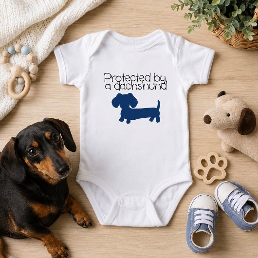Body Protégé par un Dachshund (bleu)