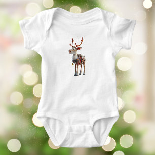 Body Proud Reindeer Baby Bodysuit