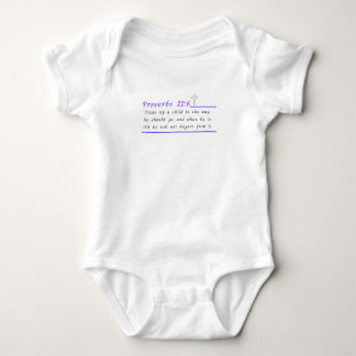 Body Proverbes 22:6 Chrétien Bodysuit Un Pièce pour béb